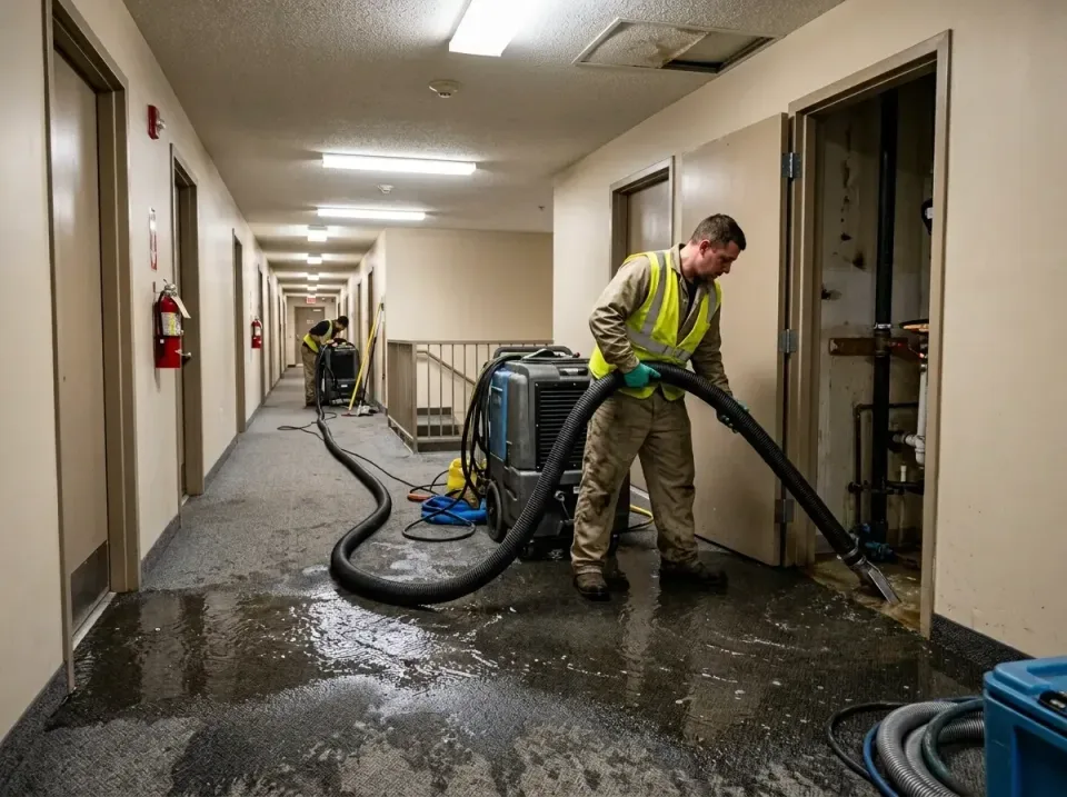 multi-unit-apartment-hallway-f-005 — frequently asked questions, Emergency Burst Pipe Water Extraction & Removal in Sonterra…